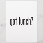 lunch flyer (Voorkant)