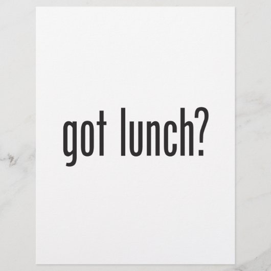 lunch flyer (Voorkant)