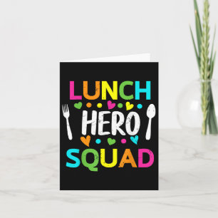 Lunch Hero Squad Funny Lady Cafetaria Squad Worker Kaart