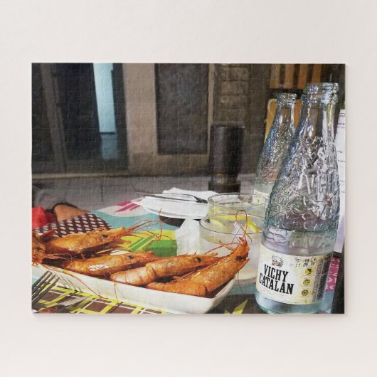 Lunch in Barcelona Spanje Legpuzzel (Horizontaal)