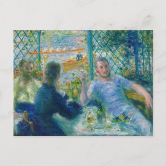 Lunch in het Restaurant Fournaise van Renoir Feestdagenkaart (Voorkant)