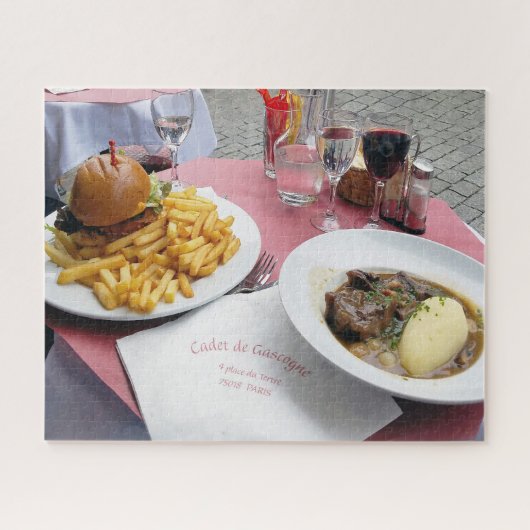 Lunch in Parijs Frankrijk Legpuzzel (Horizontaal)