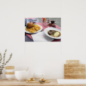 Lunch in Parijs Frankrijk Poster (Keuken)