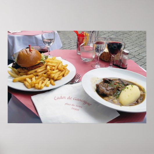 Lunch in Parijs Frankrijk Poster (Voorkant)