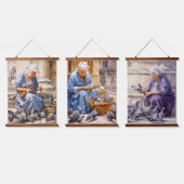 Lunch in Parijs Hangend Wandkleed (Driedubbel)