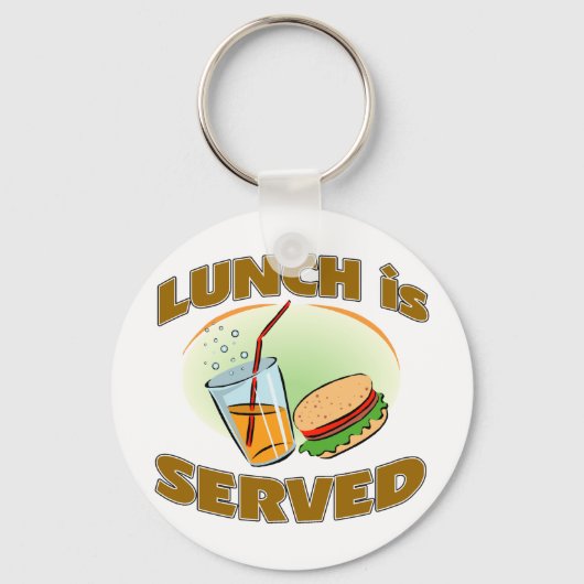 Lunch is served sleutelhanger (Voorkant)