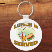 Lunch is served sleutelhanger (Voorkant)