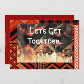 Lunch, kom samen kaart (Voorkant / Achterkant)