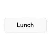 Lunch Labels (Voorkant)