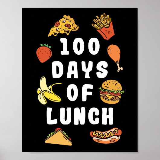 Lunch Lady 100 dagen van Lunch Lunch Lady Poster (Voorkant)