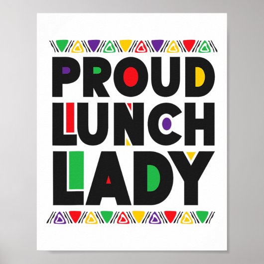 Lunch Lady Afro-Amerikaanse Juneteenth Black Histo Poster (Voorkant)
