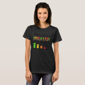 Lunch Lady Battery Life Best Cafeteria Lady T-shirt (Voorkant volledig)