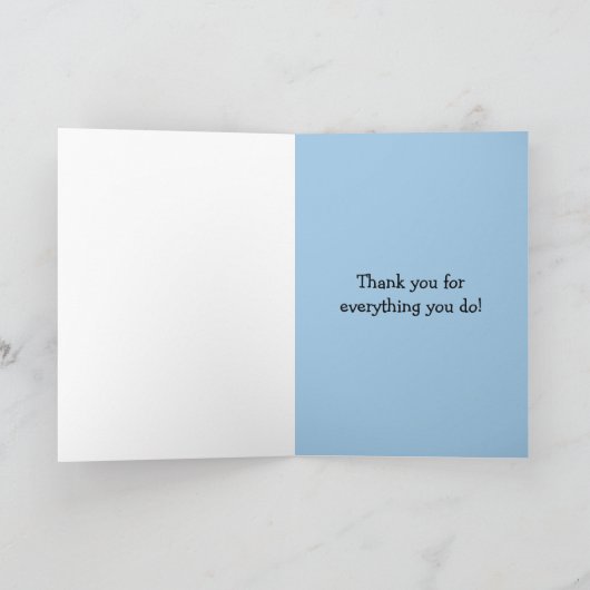 Lunch Lady Bedankkaart (Binnen)