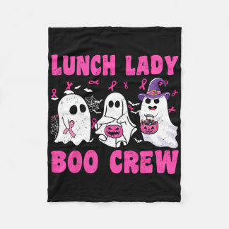 Lunch Lady Boo Crew Pompoen Halloween Borstkanker Fleece Deken