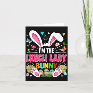 Lunch Lady Bunny Paas Konijn Kostuum Jacht Kaart