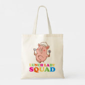 Lunch Lady Cafeteria Crew Squad School Lunch Ladie Tote Bag (Achterkant)