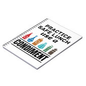 Lunch Lady Cafeteria Food Service Safe Lunch Funny Notitieboek (Linkerzijde)