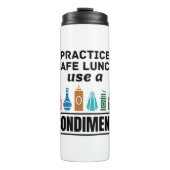 Lunch Lady Cafeteria Food Service Safe Lunch Funny Thermosbeker (Voorkant)