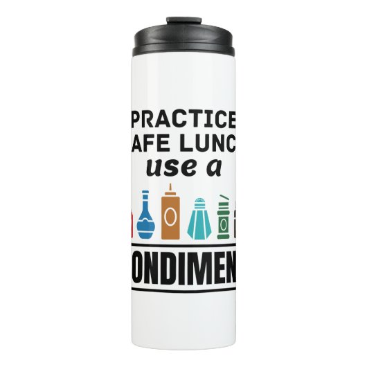 Lunch Lady Cafeteria Food Service Safe Lunch Funny Thermosbeker (Voorkant)