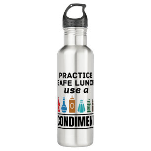 Lunch Lady Cafeteria Food Service Safe Lunch Funny Waterfles