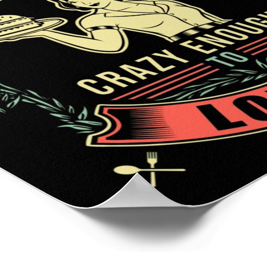 Lunch Lady Caring Enough To Became A Lunch Lady Poster (Hoek)