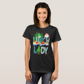 Lunch Lady Christmas Tree Santa Matching Xmas Lunc T-shirt (Voorkant volledig)