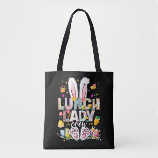 Lunch Lady Crew Grappige Konijn Tote Bag (Voorkant)