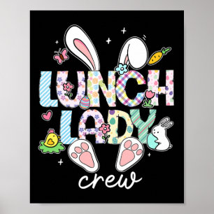 Lunch Lady Crew Grappige Lunch Lady Cafetaria Pase Poster