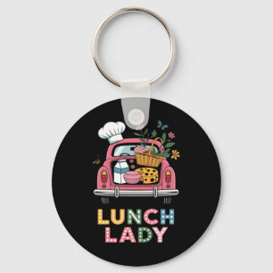 Lunch Lady Cute Truck Lunch Dames Squad Cafetaria Sleutelhanger