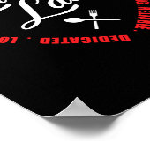 Lunch Lady Dedicated Loyal Kind Passionate Caring Poster (Hoek)