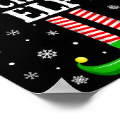 Lunch Lady Elf Funny Christmas Family Matching Poster (Hoek)