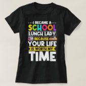 Lunch Lady Food Service Worker Cafeteria Crew Scho T-shirt (Design voorkant)