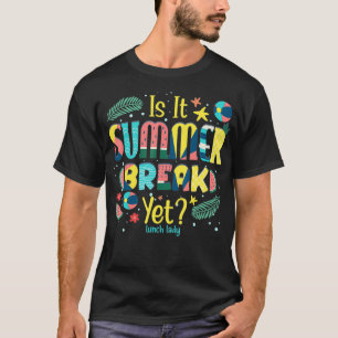 Lunch Lady Is It Summer Break Yet Last Day Of Scho T-shirt
