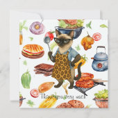 Lunch Lady is serving food Bedankkaart (Voorkant)