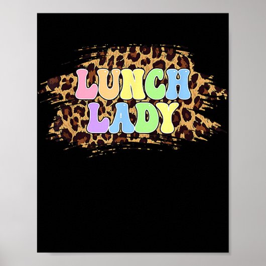 Lunch Lady leraar Funny Easter Day Lunch Lady Poster (Voorkant)