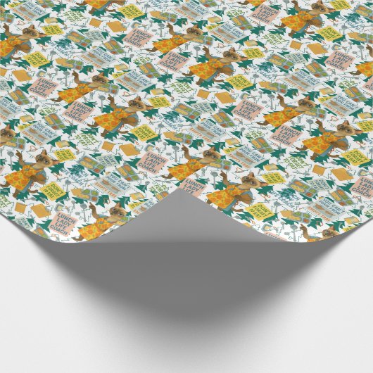 Lunch Lady Life Coach  for Cat  Lovers Cafeteria  Cadeaupapier (Hoek)