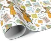 Lunch Lady Life Coach  for Cat  Lovers Cafeteria  Cadeaupapier (Rol Hoek)