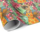 Lunch Lady Life Coach for Cat Lovers Cafeteria Cadeaupapier (Rol Hoek)