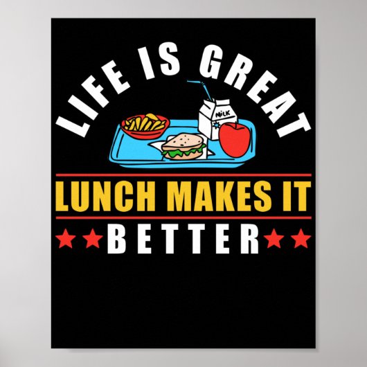 Lunch Lady Life maakt het beter Poster (Voorkant)