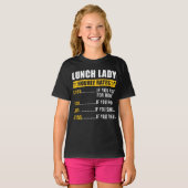 Lunch Lady Lunch Lady Hourly Rates Lunch Lady T-shirt (Voorkant volledig)