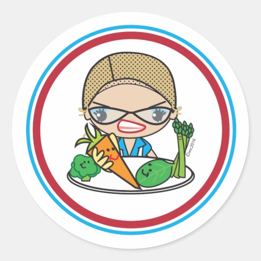 Lunch Lady Monica Sticker (Voorkant)