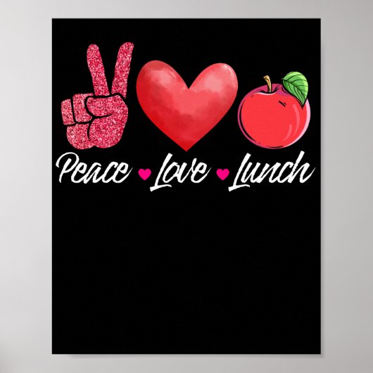 Lunch Lady Peace Love Lunch Lunch Lady Poster (Voorkant)