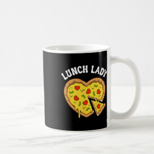 Lunch Lady Pizza Hart School Cafetaria Werknemer V Koffiemok