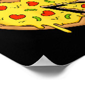 Lunch Lady Pizza Heart School Cafetaria Worker Poster (Hoek)