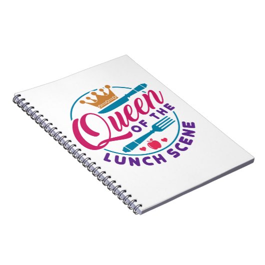 Lunch Lady Queen of the Lunch Scene Notitieboek (Rechterzijde)