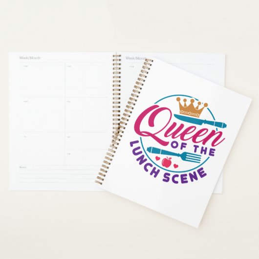 Lunch Lady Queen of the Lunch Scene Planner (Display)
