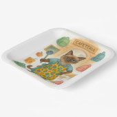 Lunch Lady Retirement for Cat Lovers Cafeteria  Papieren Bordje (Gebogen)