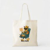 Lunch Lady Retirement is drinking coffee Tote Bag (Voorkant)