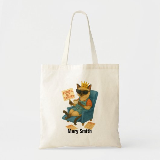 Lunch Lady Retirement is drinking coffee Tote Bag (Voorkant)