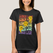 lunch lady retro smile face back to school Cafeter T-shirt (Voorkant)